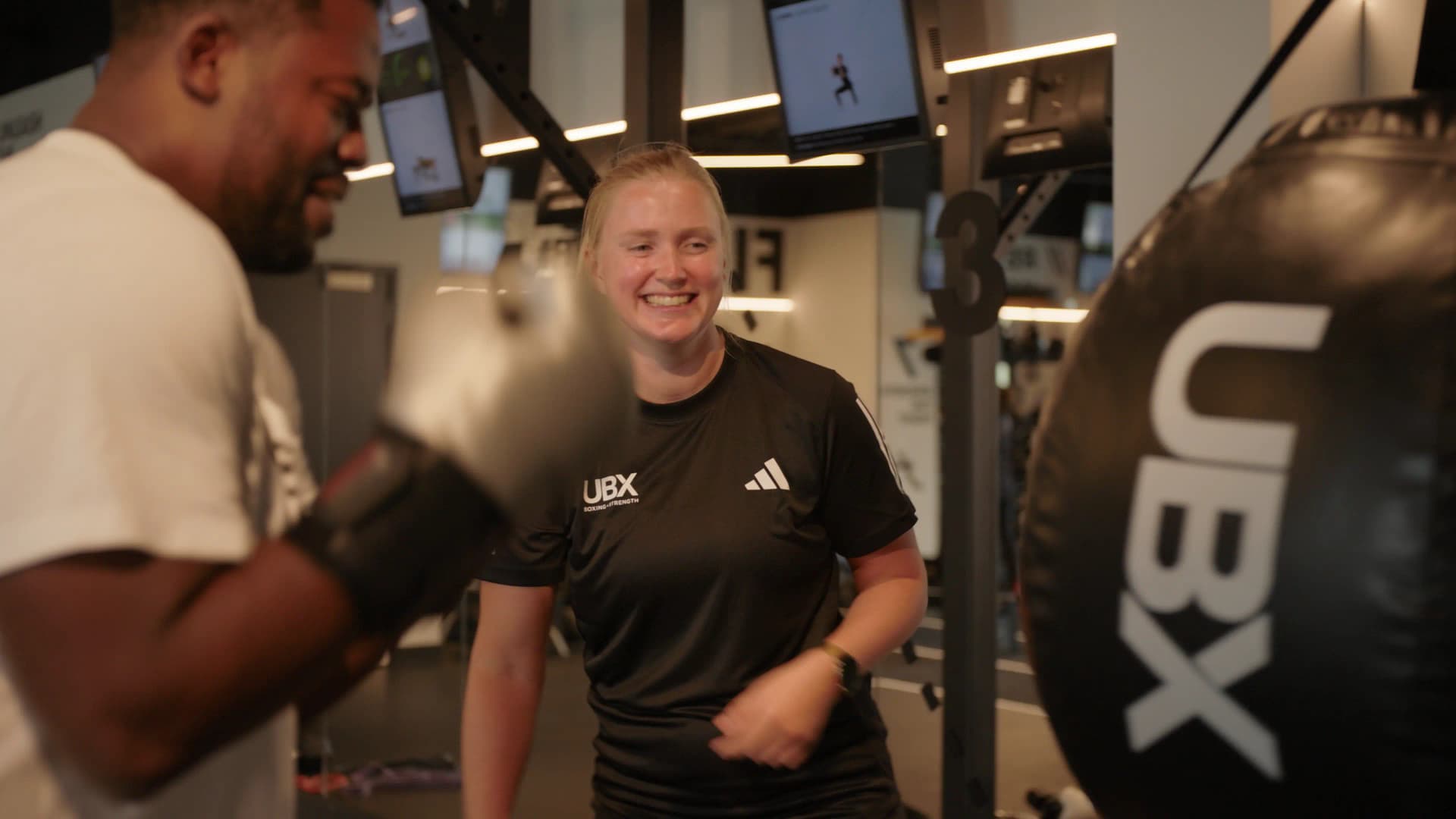 Boxing fitness training session